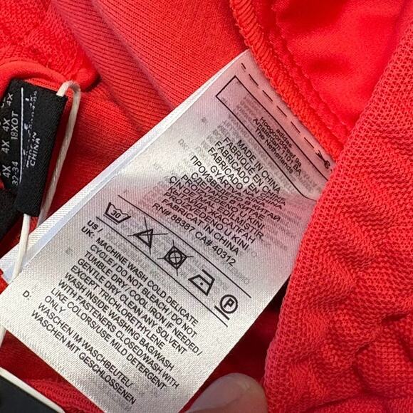 Ivy Park X Adidas 3 Stripes Wide Leg Suit Pants Coral Womens Plus Size 4X GV4006 - Picture 11 of 12